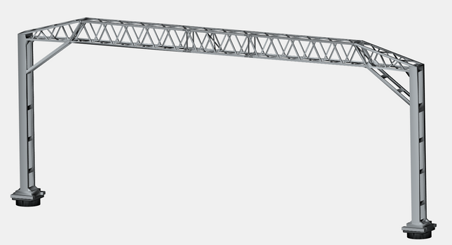 E16-3 - Mk1 OHLE Type A Platform Structure Kit - 2 Masts with 2-Track 190mm Span (OO Gauge)