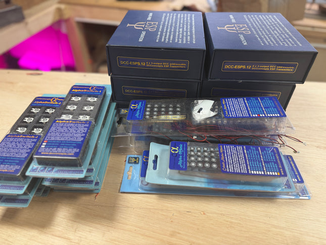 Dcc concepts ESP Wireless Point Motor Control Panel Bundle For 54 Points