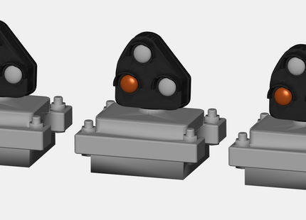 SG15 - Dummy Ground Shunting Signals Kit - Pack of 3 with Lenses (OO Gauge)