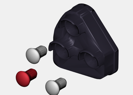 SG15 - Dummy Ground Shunting Signals Kit - Pack of 3 with Lenses (OO Gauge)