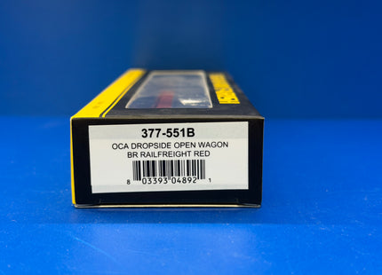 Graham Farish OCA Dropside Open Wagon BR Rail Freight Red - 377-551B (1000)