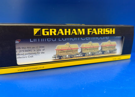 Graham Farish Set Of 14T Tank Wagons - War Office - 373-665K (1004)