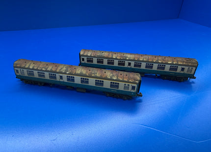 Graham Farish BR MK1 Coach Twin Pack - Works Test Train - Weathered (1015)