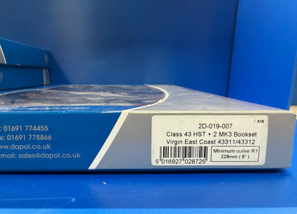 Dapol Class 43 HST Pack With All 8 Coaches Virgin East Coast DCC Fitted  (1018)