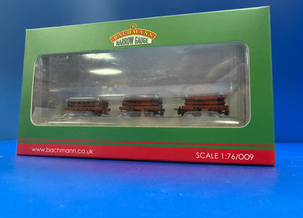 Bachmann 009 Narrow Gauge Triple Pack 4 Wheel Slate Wagons With Loads (1021)