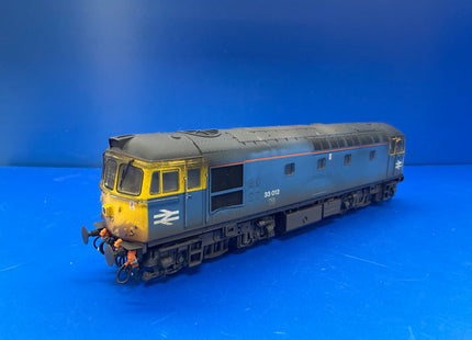 Heljan Class 33 v3 BR Blue Weathered 33012 - 3450 - DCC Fitted (1024)