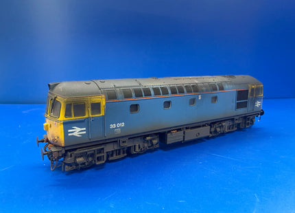 Heljan Class 33 v3 BR Blue Weathered 33012 - 3450 - DCC Fitted (1024)
