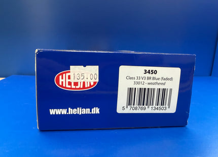 Heljan Class 33 v3 BR Blue Weathered 33012 - 3450 - DCC Fitted (1024)