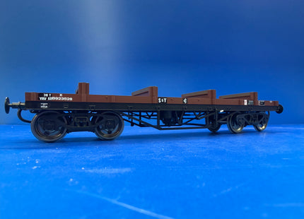Dapol Bogie Bolster Wagon BR923528 Bauxite - O Gauge (1032)