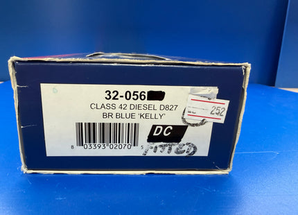 Bachmann Class 42 D827 BR Blue “Kelly” - DCC    (1035)