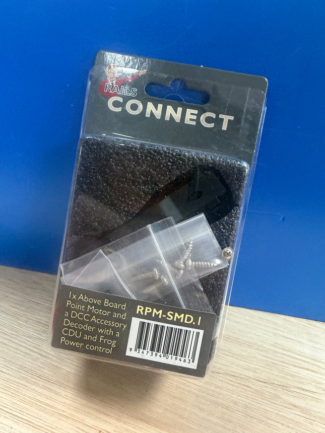 Rails connect surface mounted point motor