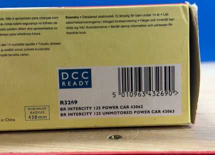 Hornby BR Intercity Blue/Grey HST Powercars DCC Fitted R3269