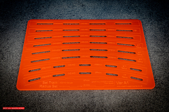 OO/HO Gauge Track Guide Templates - Standard Set (Code 75/83/100)