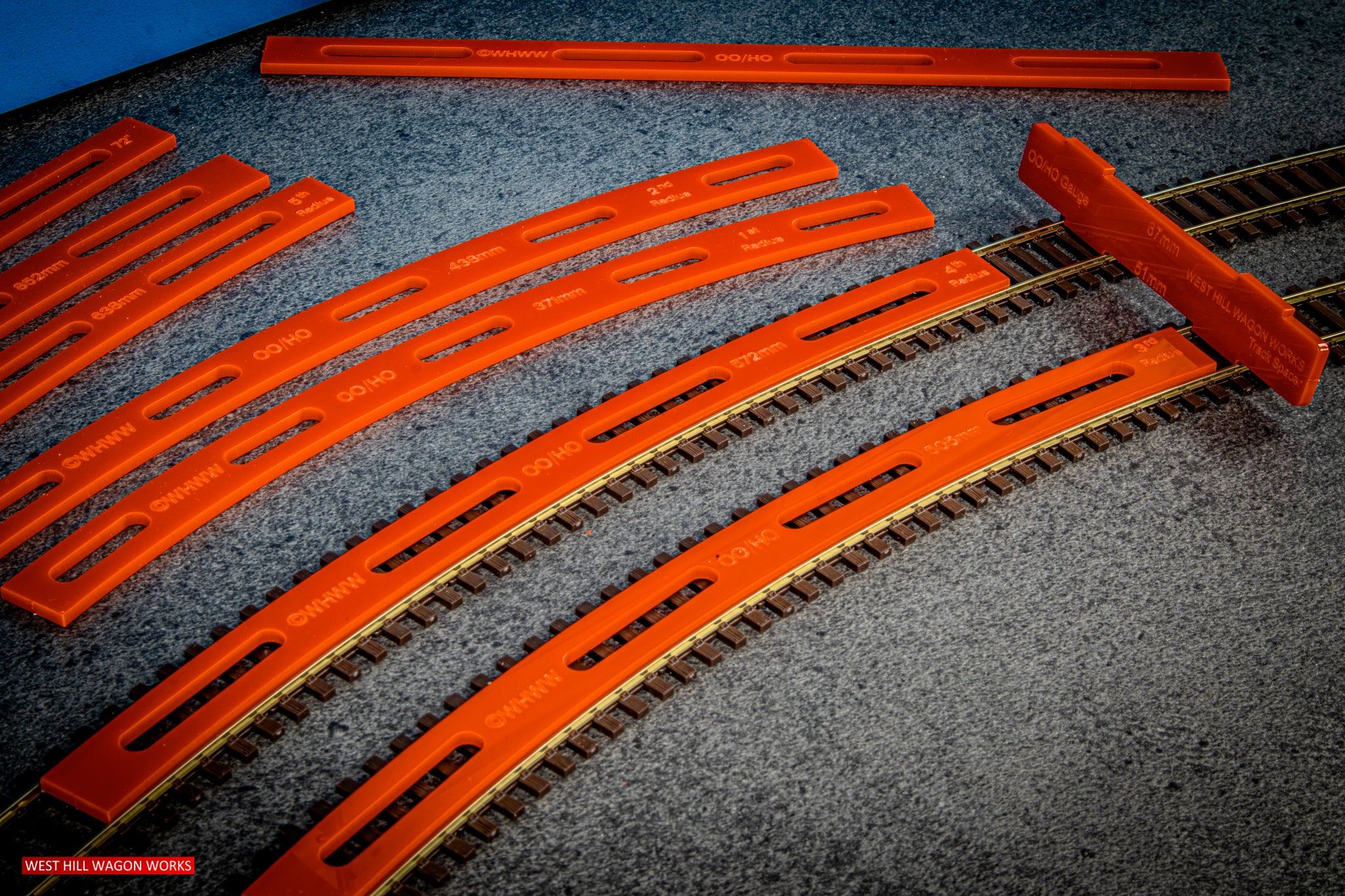 OO/HO Gauge Mega Pack Of Track Radius Template And Spacers Set For - Foto 4