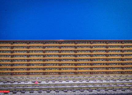 Wooden Crib Retaining Wall Kit 4.3cm high x 40cm length Kit K52 (OO Gauge)