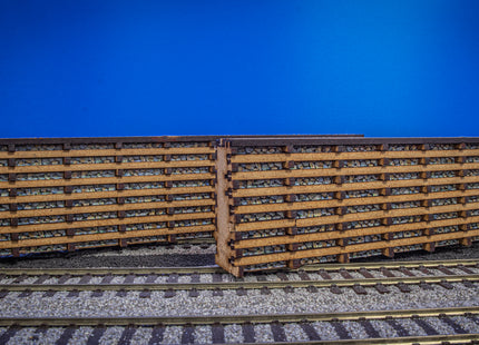 Wooden Crib Retaining Wall Kit 4.3cm high x 40cm length Kit K52 (OO Gauge)
