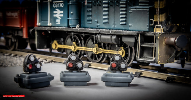 SG15 - Dummy Ground Shunting Signals Kit - Pack of 3 with Lenses (OO Gauge)