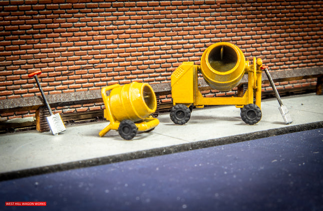 Cement Mixers - OO Gauge (Pack of 2)
