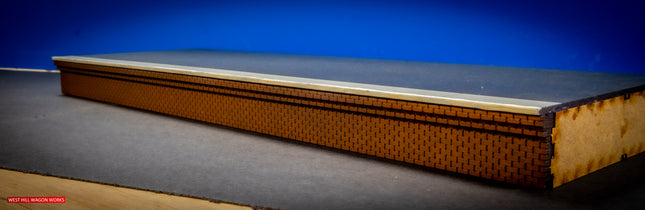 Single Sided Brick Type Platform Kit - Straight Section - O Gauge