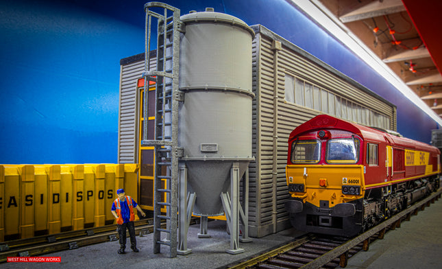 Depot Sand Silo with Safety Ladder - OO Gauge