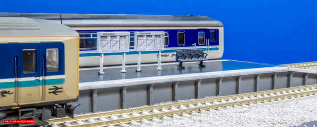 Double Sided Concrete Platform Kit - Straight Sections (2x26cm Sections) OO Gauge