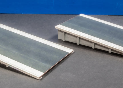 Double Sided Concrete Platform Kit - Platform Ramps (2x13cm Ramps) OO Gauge