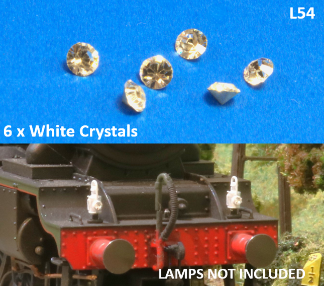 Crystals for LNER Head Lamps (L54) - OO Gauge (Pack of 6)