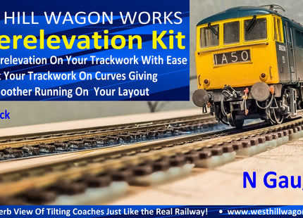 Track Superelevation Kit - Mega Pack - N Gauge Code 55/80