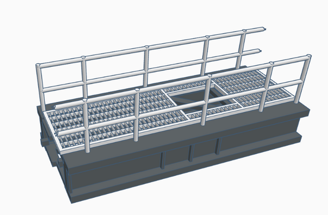 SG19 - 50mm Extension Span for Type 2 Signal Gantry Structure Kits (OO Gauge)