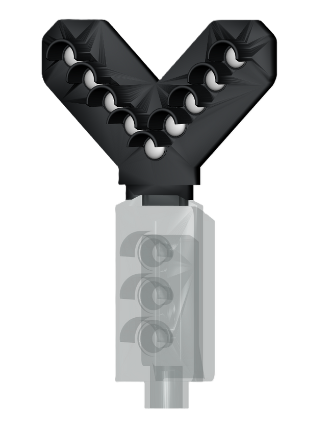 SG32 - Type 1-4 Dummy Junction Direction Indicator (Feathers) for Signal Heads OO Gauge (Pack of 1)