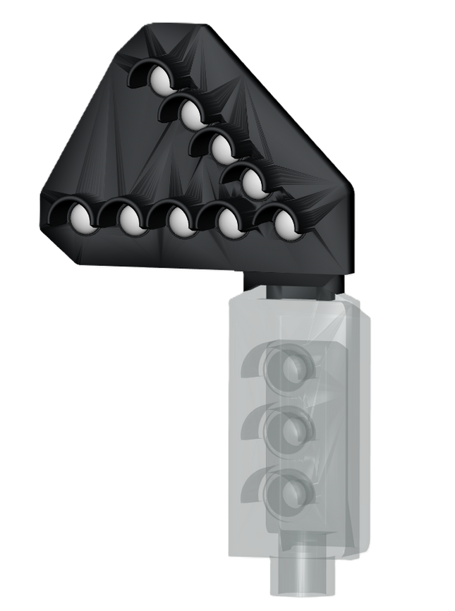 SG33 - Type 1-2 Dummy Junction Direction Indicator (Feathers) for Signal Heads OO Gauge (Pack of 1)