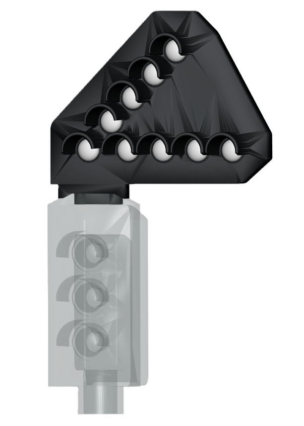 SG34 - Type 4-5 Dummy Junction Direction Indicator (Feathers) for Signal Heads OO Gauge (Pack of 1)