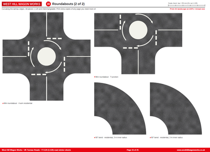 UK Tarmac Roads TT:120 Scale - Free Download
