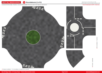 UK Tarmac Roads TT:120 Scale - Free Download