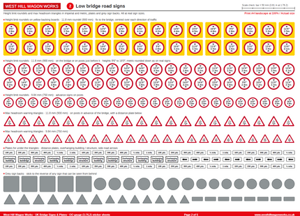 UK Bridge Signs & Plates OO Gauge - Free Download