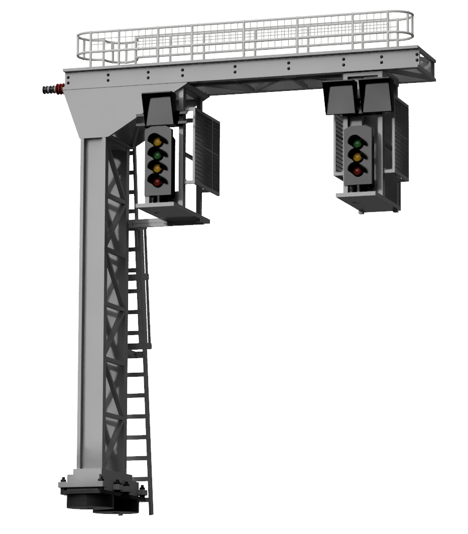 Swl Sign Gantry SG3 - Signal Gantry Cantilever Structure Kit (Type 3) for up to 2 Trac ...
