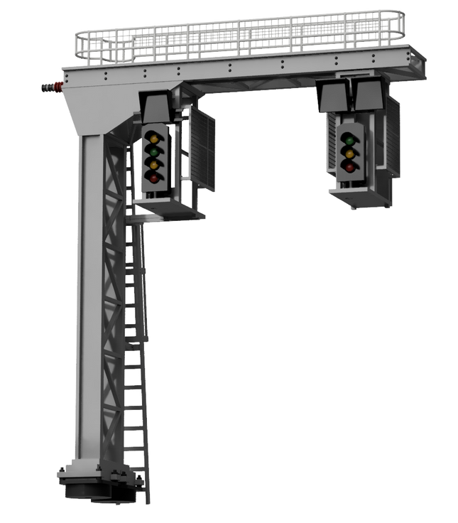 SG3 - Signal Gantry Cantilever Structure Kit for up to 2 Tracks (OO Gauge)