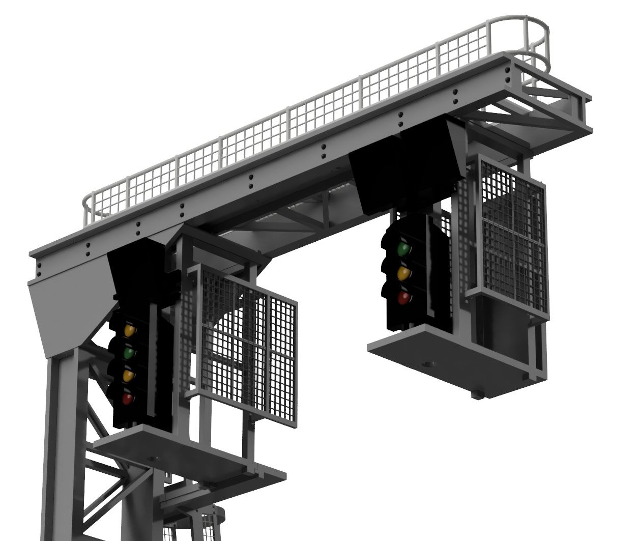 Swl Sign Gantry SG3 - Signal Gantry Cantilever Structure Kit (Type 3) for up to 2 Trac ...