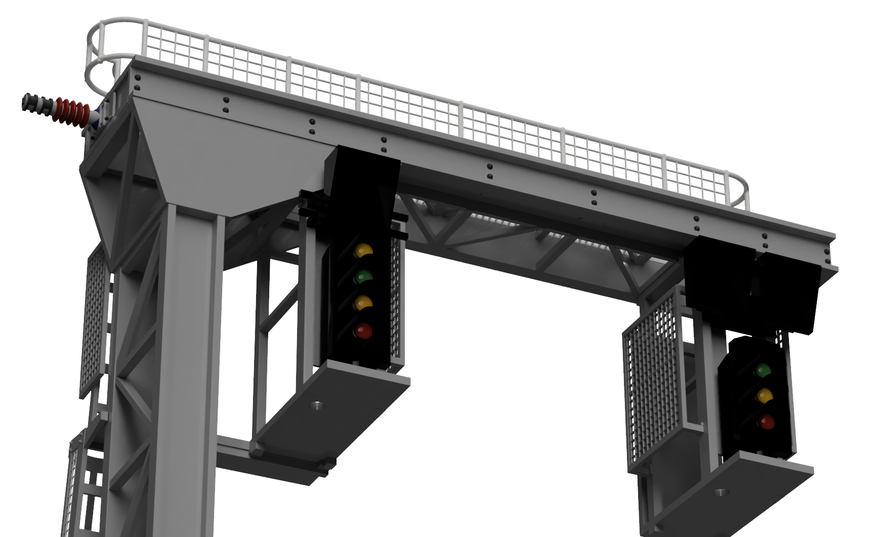 Switch Rack Gantry SG3 - Signal Gantry Cantilever Structure Kit (Type 3) for up to 2 Trac ...