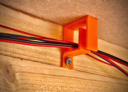 Cable Management Clips Black/Orange (Pack of 4)