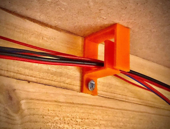 Cable Management Clips Black/Orange (Pack of 4)