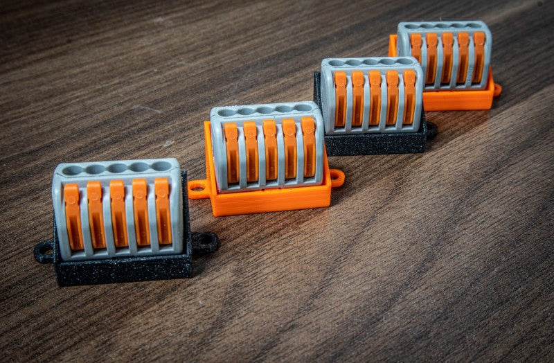 DCC Dropper Bus Quick Clip Connectors Orange/Black (Pack of 4) – West ...