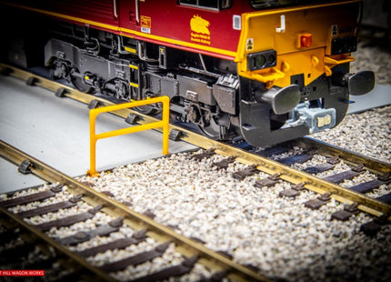 Key Clamp Safety Railing Short Sections - OO Gauge - Yellow/Silver (Pack of 15)