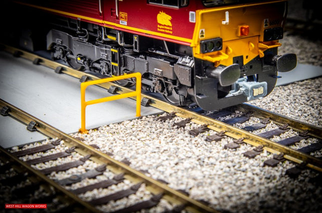 Key Clamp Safety Railing Short Sections - OO Gauge - Yellow/Silver (Pack of 15)