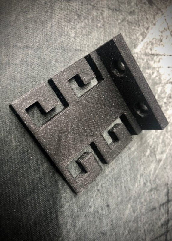 Multi Cable Management Clip For Under Baseboards Black/Orange